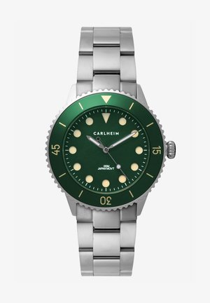 DIVER 40MM LINK - Hodinky - silver-green