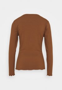 Object Langarmshirt - dark brown