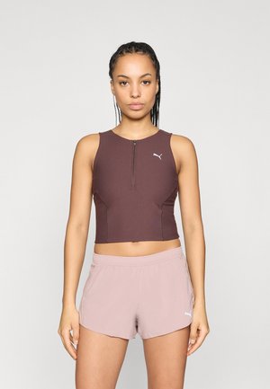 W RUN LIGHTSTRIDE CROP - Top - chocolate brown