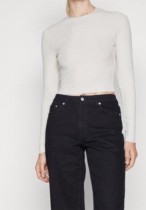 Langærmet T-shirt - taupe