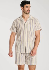 South Beach STRIPE SHORT SLEEVE - Camicia - blue