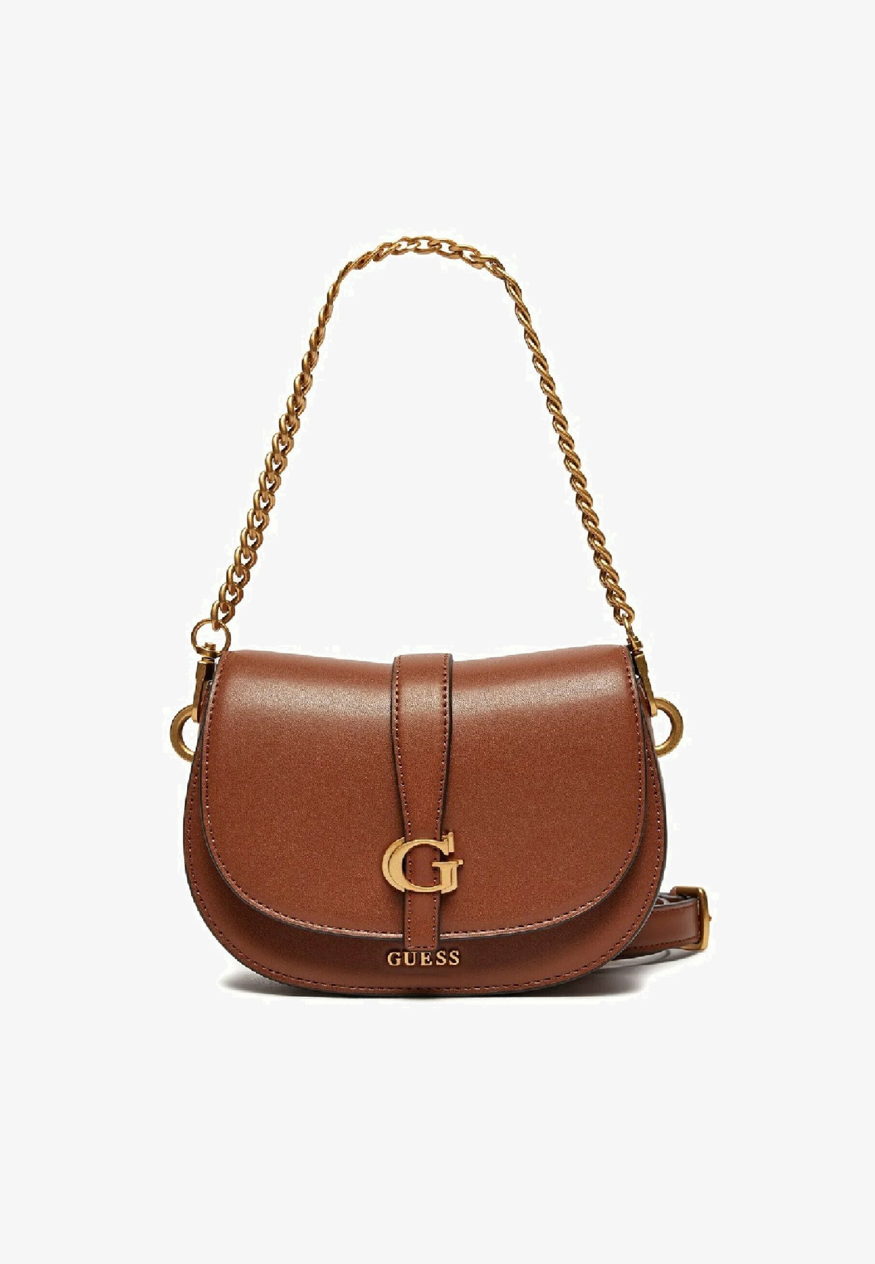 GUESS Gregoria Flap Crossbody, Borsa a Tracolla Donna, Cognac, Taglia Unica GUESS Gregoria Flap Crossbody, Borsa a Tracolla Donna, Cognac, Taglia Unica