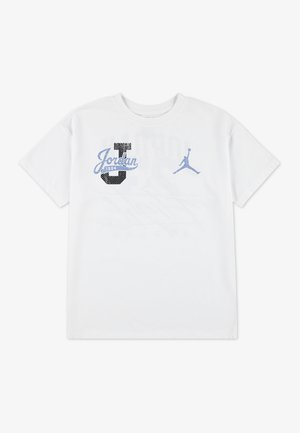 DISTRESSED COLLIGIATE - T-shirts med print - white