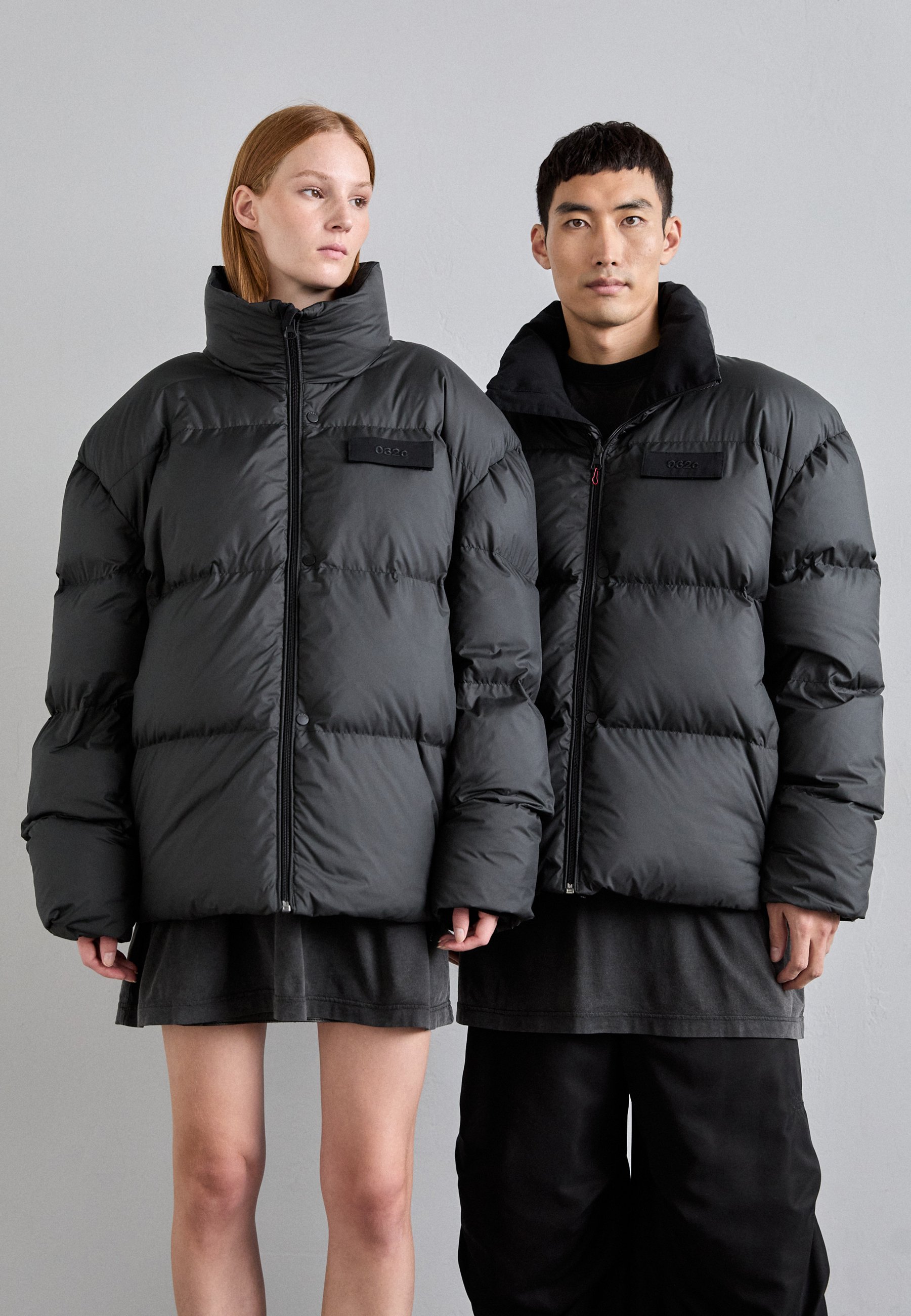 032c CONCEALED REVERSIBLE JACKET UNISEX - Down jacket - black