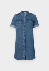 NMNEW SIGNE DRESS  - Farkkumekko - medium blue denim