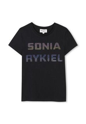 À MANCHES COURTES - Print T-shirt - black