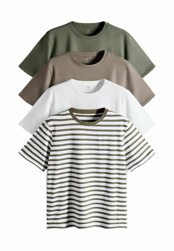 4 PACK SHORT SLEEVE  - REGULAR FIT - T-Shirt print