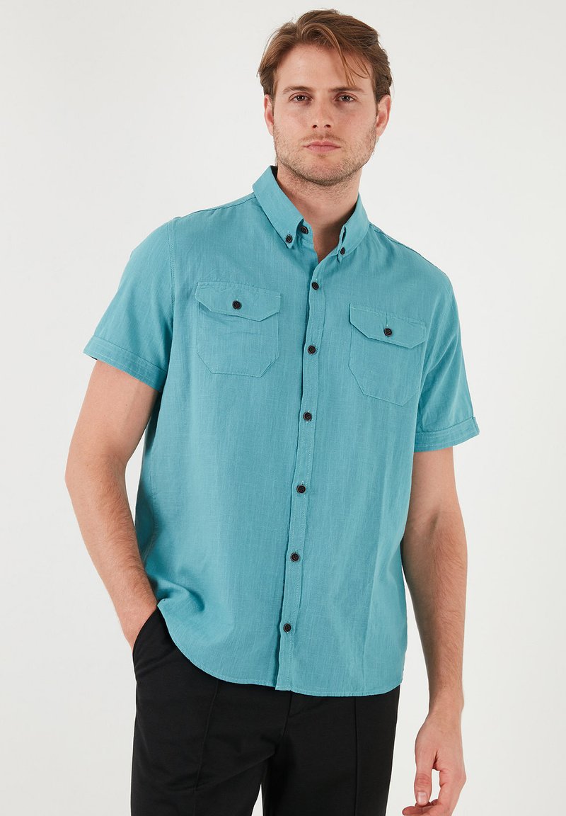 Buratti REGULAR FIT - Overhemd - petrol blue