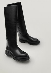 Massimo Dutti Bottes - black