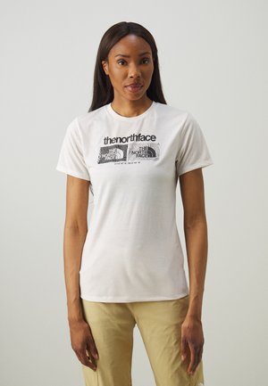 FOUNDATION TEE GRAPHIC  - T-shirts med print - white dune