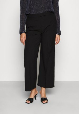 ESSENTIAL WIDE LEG TROUSER - Kalhoty - black