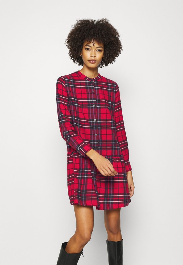 DRESS PLAID - Robe chemise - red