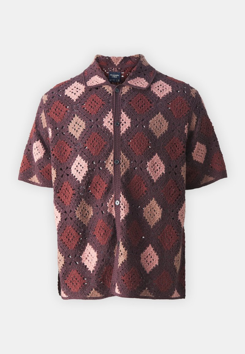 Abercrombie & Fitch Overhemd bordeauxrood gemêleerd