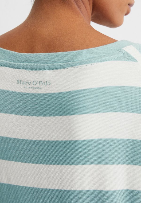 SHORT SLEEVE  ROUND NECK STRIPED - Print T-shirt - multi pure teal2