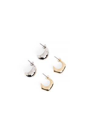 MIXED CLUSTER 2 PACK - Orecchini - silver coloured and gold coloured