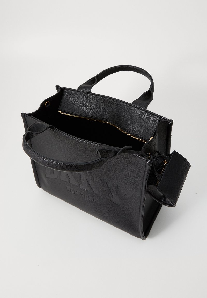Sacoche DKNY Onyx En Cuir Noir Et Or - Neuf Avec étiquettes, Sac à Main Bandoulière Tendance