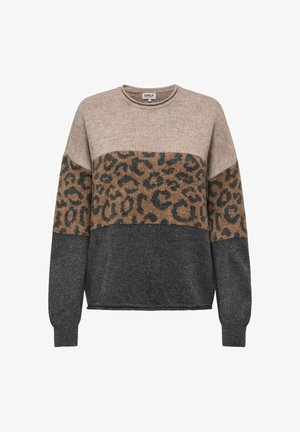 ONLY, ONLJADE ANIMAL O NECK - Trui - humus