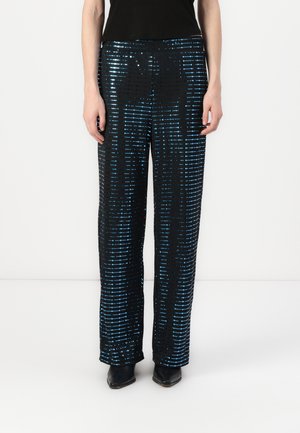ONLDANA MIRROR WIDE PANTS - Kelnės - black