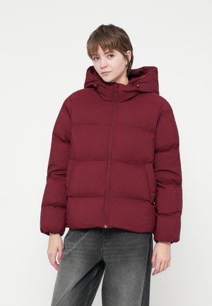 ONLNICOLE SEAMLESS PUFFER JACKET - Zimska jakna - cabernet