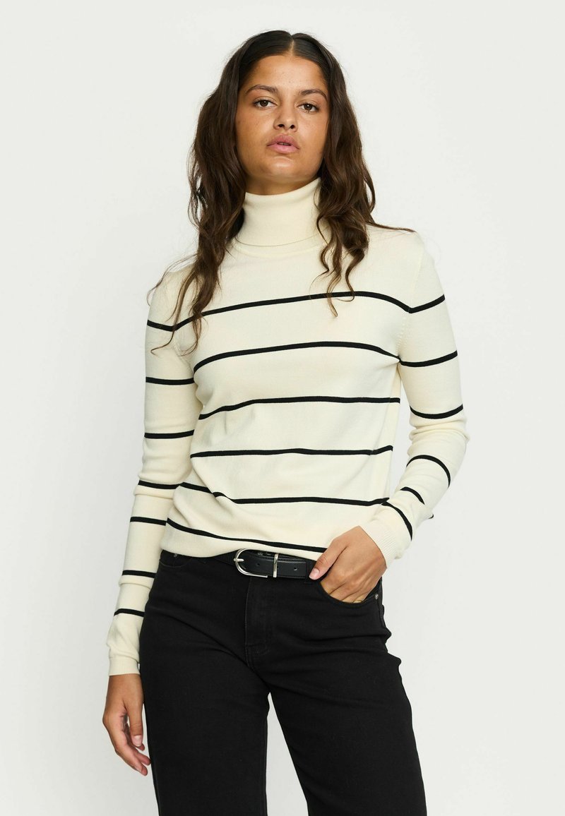 Soft Rebels MARLA ROLLNECK STRIPE - Jersey de punto - arctic wolf