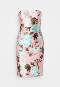 WEDDING ALLY V NECK MINI - Haljina od žerseja - pink/blue