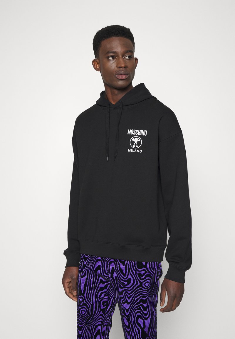 purple moschino hoodie
