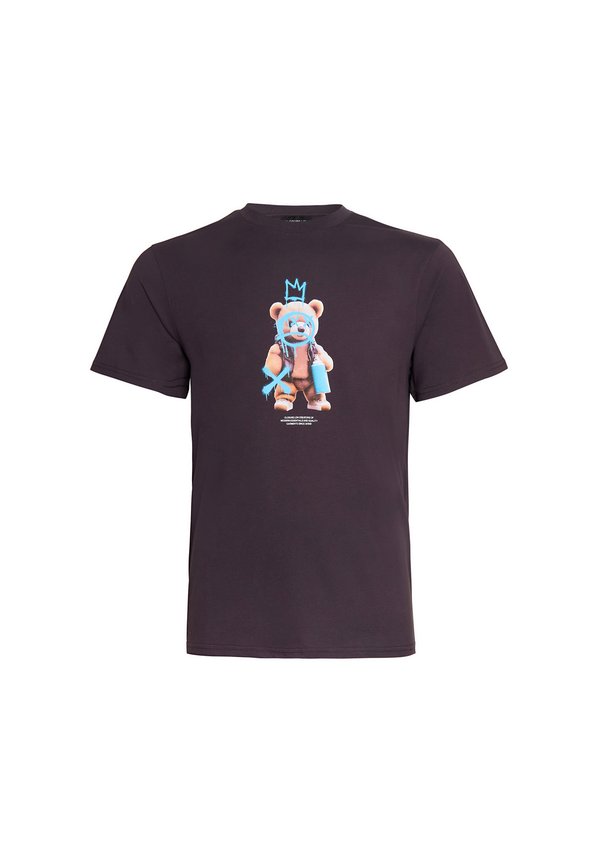 SPRAY ARTIST TEDDY TEE - Print T-shirt - charcoal3