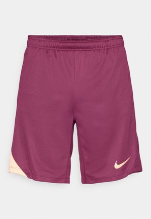 Szorty w ciemnoczerwonym siatkowym materiale z dopasowanym pasem. Posiadają jasną kremową akcentację na dolnym lewym rogu oraz subtelne logo Nike.