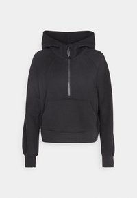 SCUBA OVERSIZED HALF-ZIP - Felpa con cappuccio - black