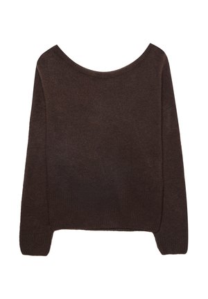 SOFT-TOUCH SWEATER - Pullover - dark brown
