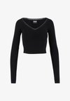 SHORT - T-shirt à manches longues - black