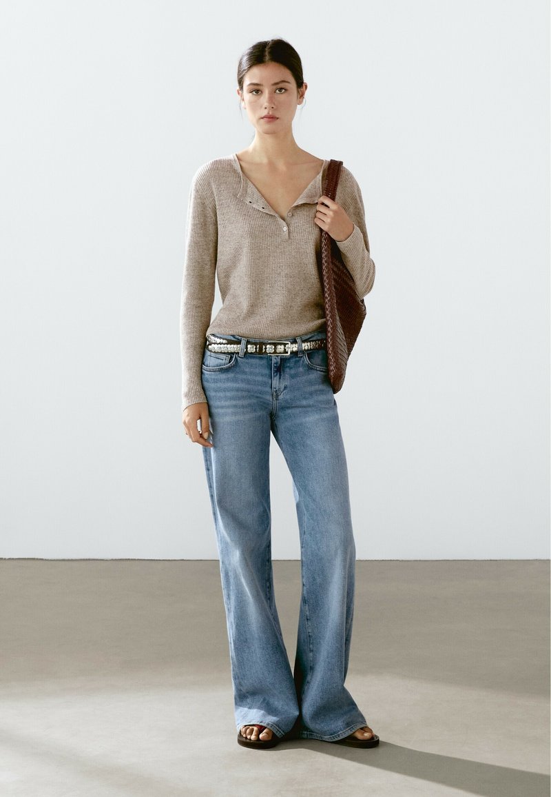 Massimo Dutti - HENLEY - Pullover - beige, Agrandir