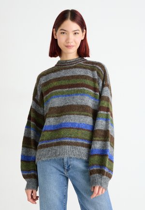 Aware VMNATHALIA HIGH NECK  - Striktrøje - nutria stripesmulti