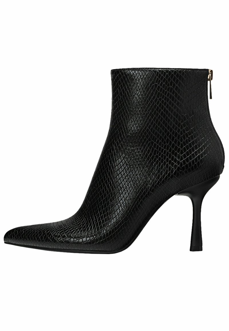 Stradivarius Mit Animalprint - High Heeled Ankle Boots - Black - Zalando.De