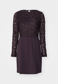 VMELGA SHORT GLITTER DRESS - Kokteilinė suknelė / vakarėlių suknelė - plum perfect