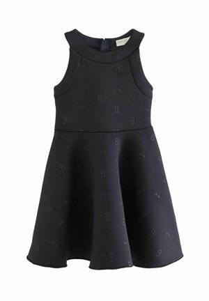 HALTER NECK EMBOSSED REGULAR FIT - Dzsörzéruha - navy