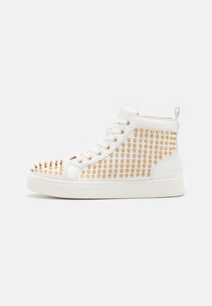 PROMOTER - High-top trainers - white/gold