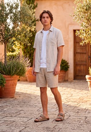 ETIKA, JABLILLO - Sandalias planas - beige