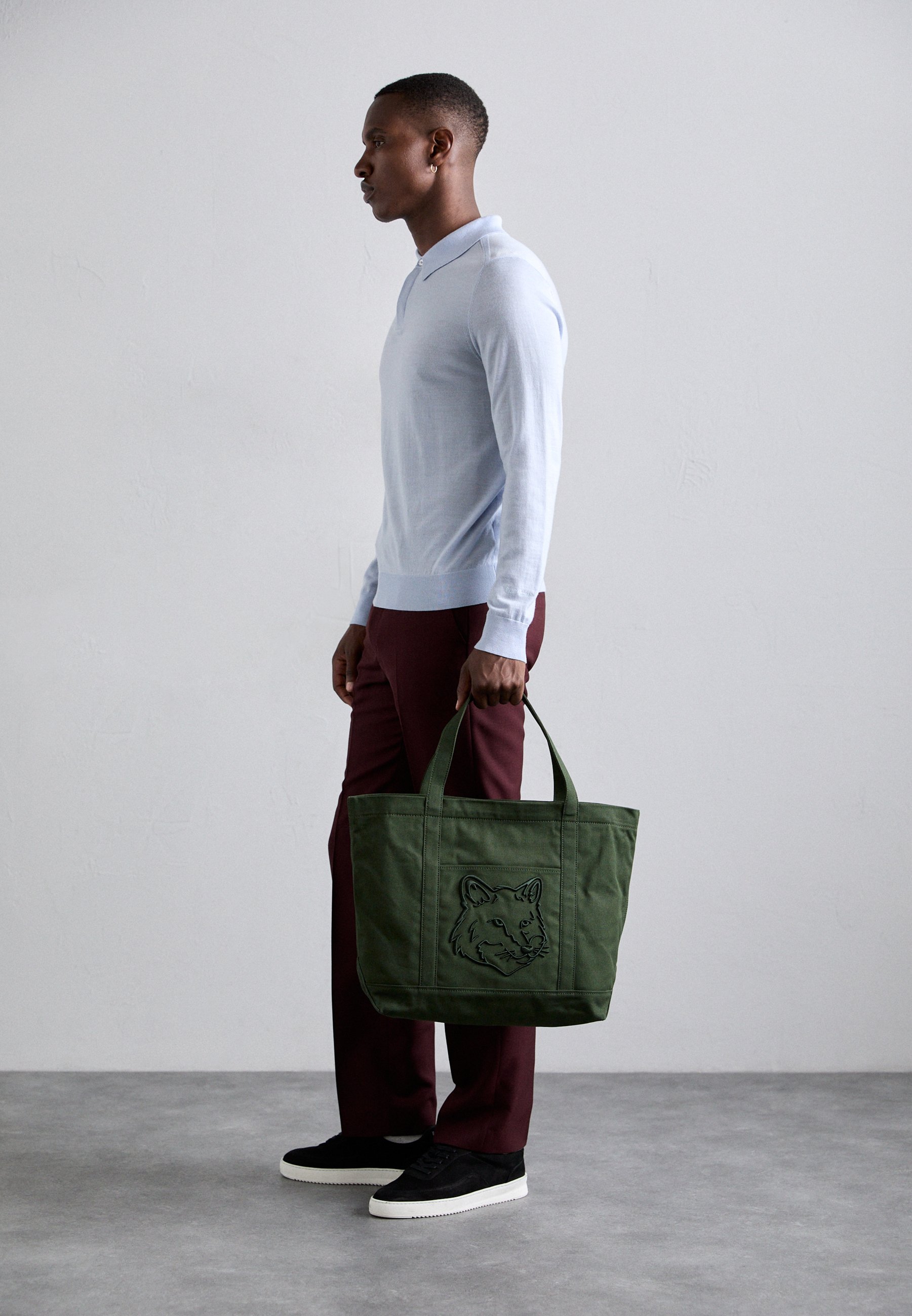 Maison Kitsuné FOX HEAD LARGE UNISEX - Tote bag - ranger