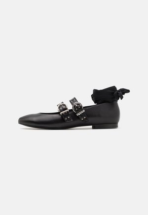 ALOHAS THEKLA BALLET FLATS - Riemchenballerina - black