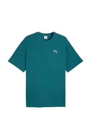 Puma, PUMA T-SHIRT ESS ELEVATED KURZARMSHIRT - Basic póló - dunkelgrün