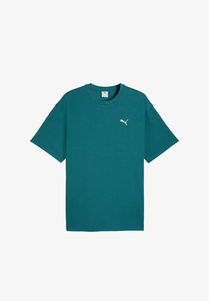 Puma, PUMA T-SHIRT ESS ELEVATED KURZARMSHIRT - Basic póló - dunkelgrün