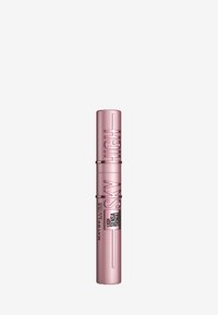 Mascara Maybelline Lash Sensational Sky High in un tubo cilindrico color oro rosa, con testo nero marcato sul corpo. Finitura metallica liscia.
