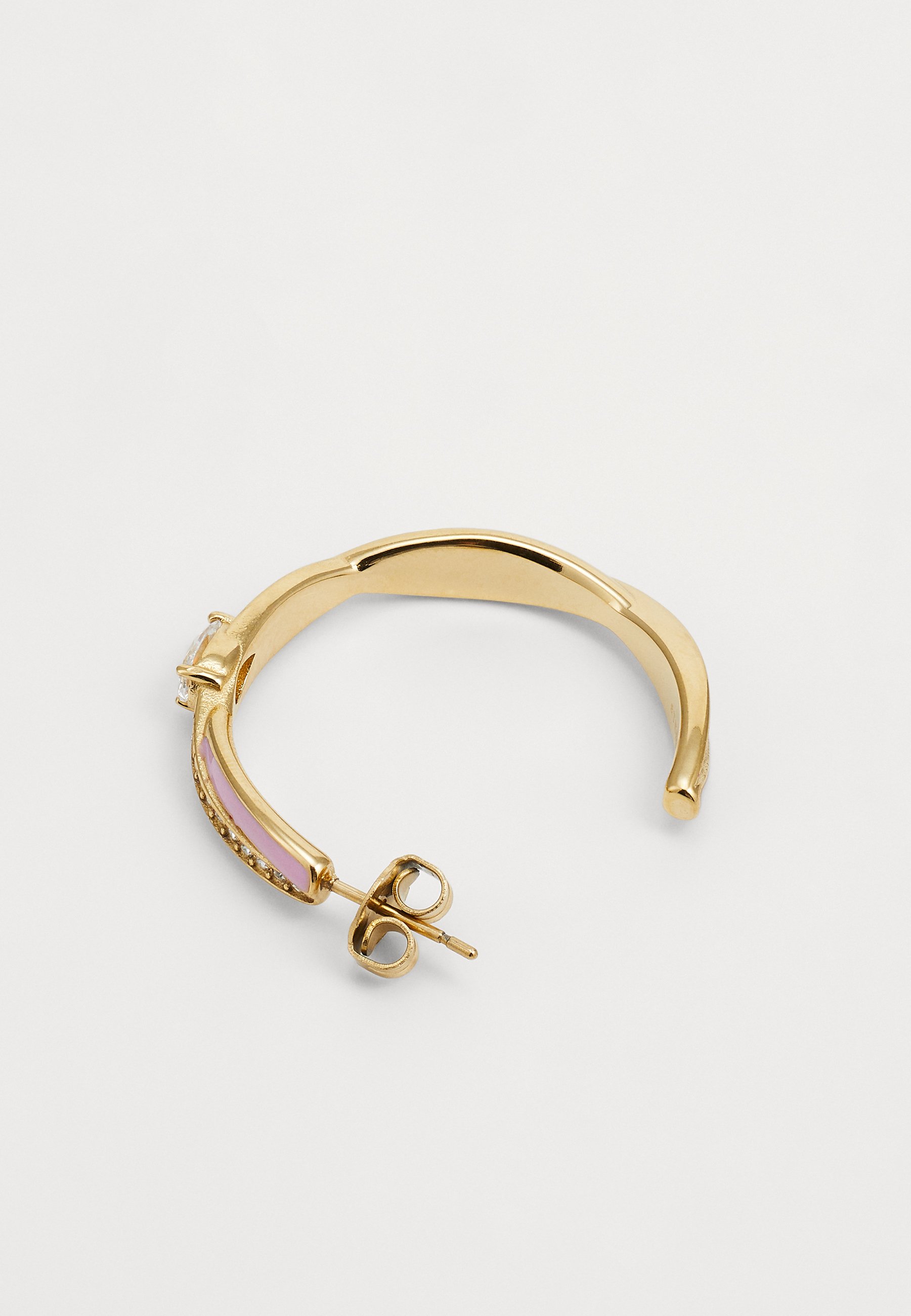 Guess Orecchini A Cerchio Intrecciati - Oro Rosa - Gioielli Moda Donna