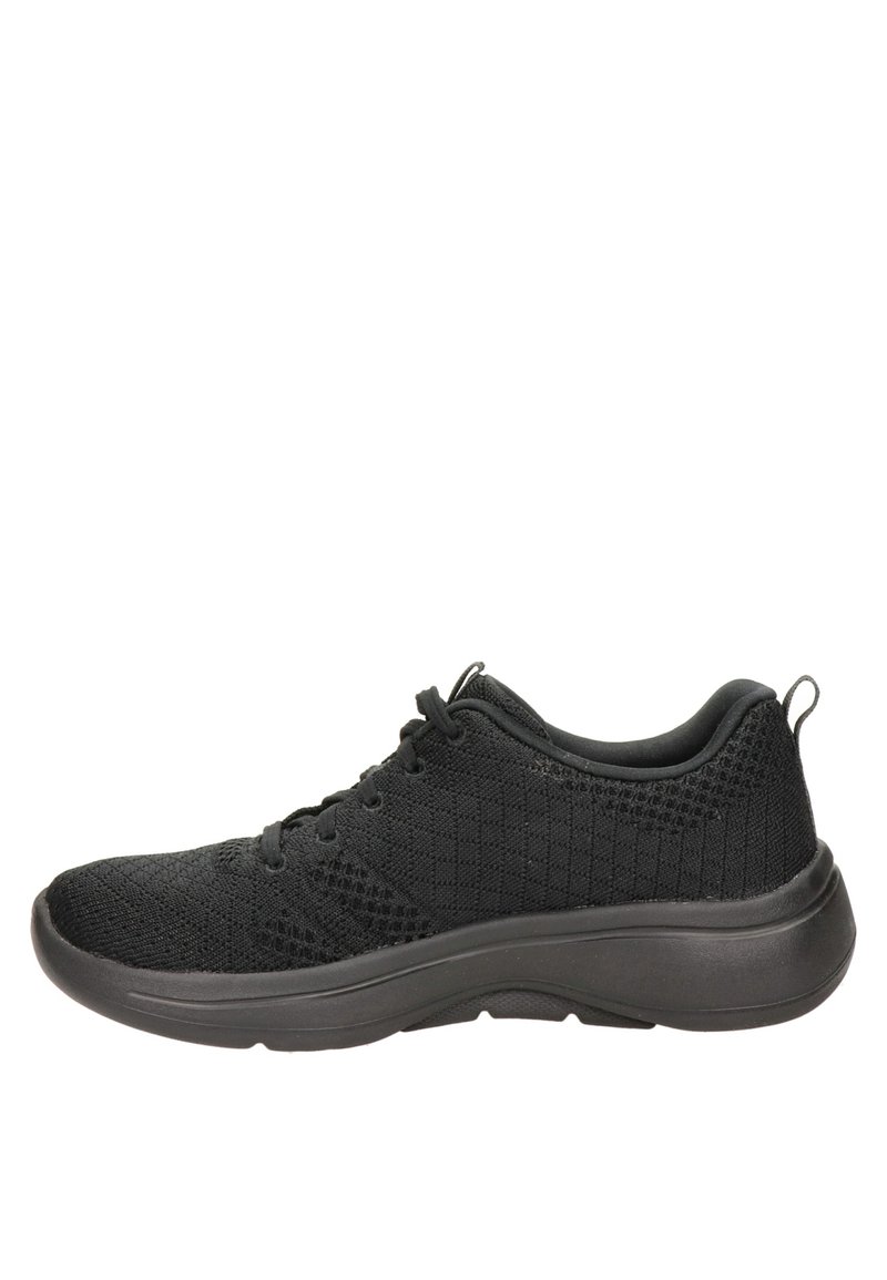 Skechers Performance GO WALK ARCH FIT LACE UP - løbesko - black/sort