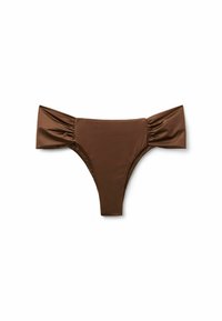 SHINY - Bikini-Hose - braun e shiny satin choco brown