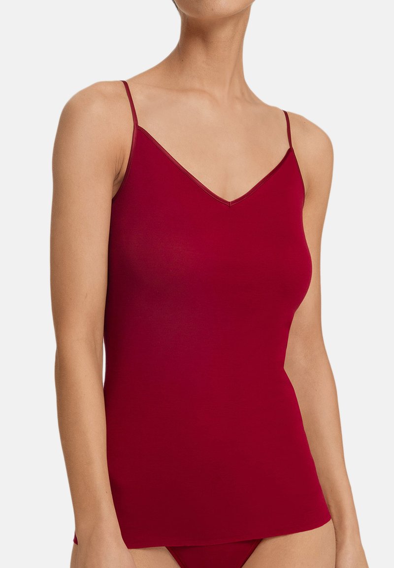 Hanro SEAMLESS SPAGHETTI - Maglietta intima - red dahlia