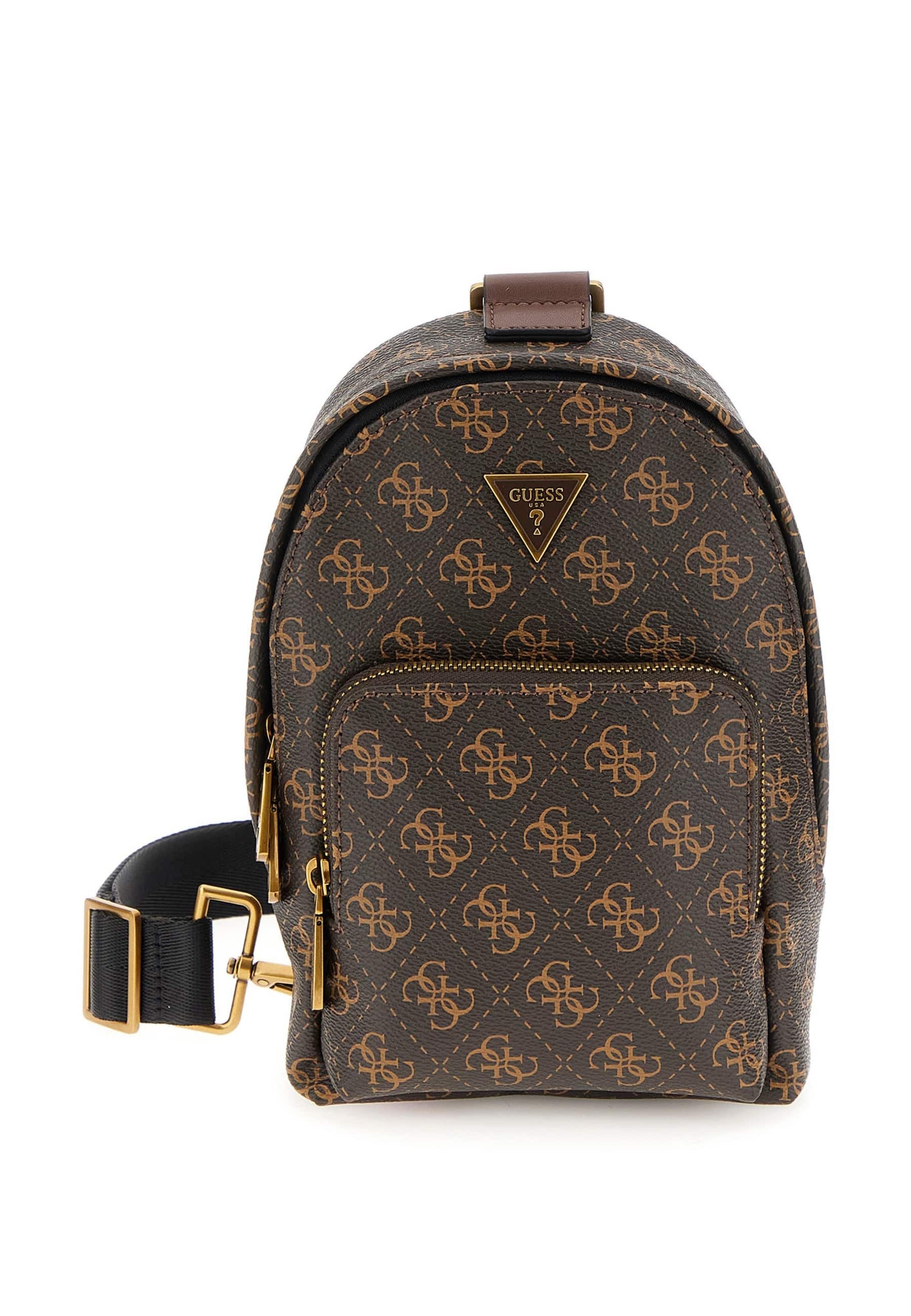 Guess MINI-VEZZOLA 4G-LOGO Tagesrucksack braun Zalando