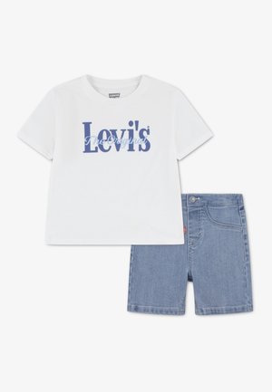 LOGO TEE & SHORT SET - T-shirt imprimé - bright white