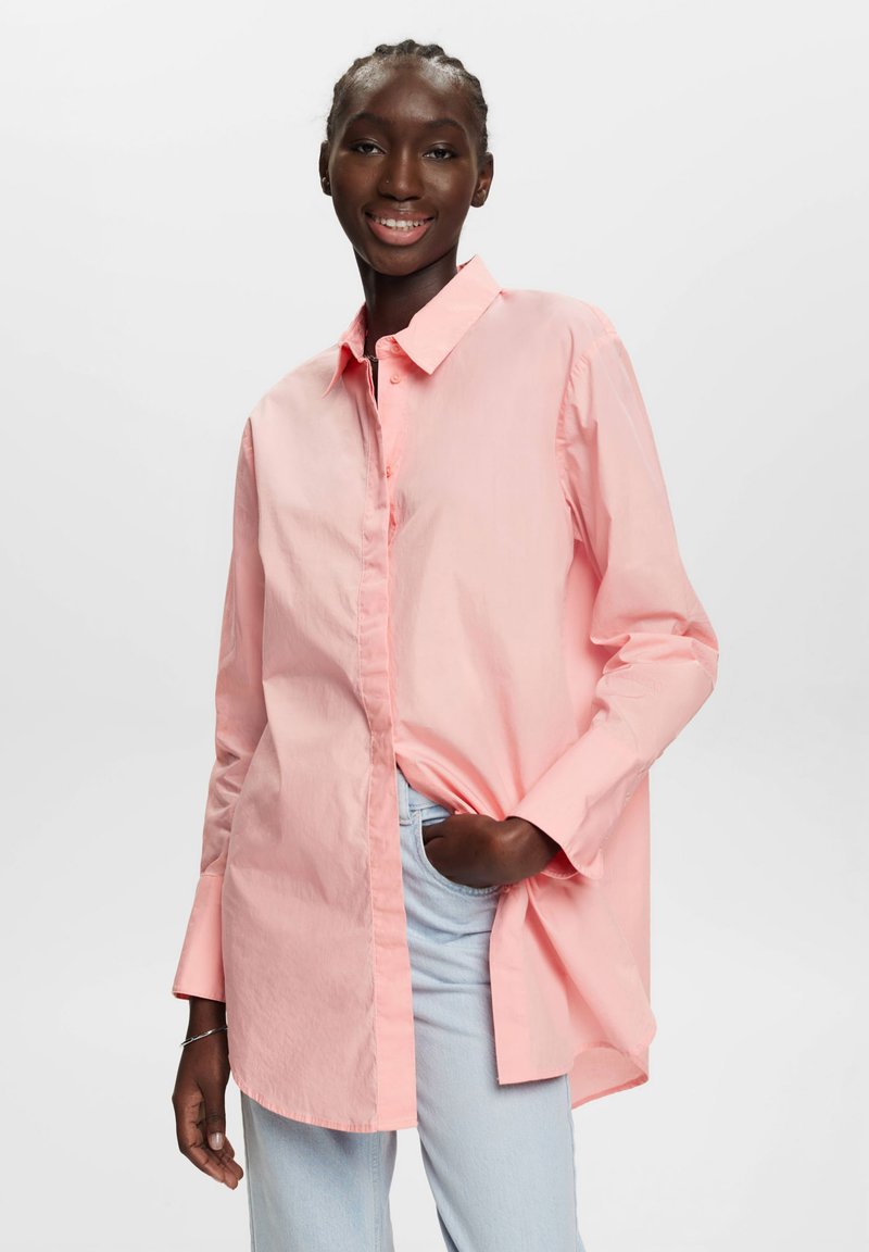 Esprit PAPER TOUCH Buttondown blouse pink Zalando.co.uk